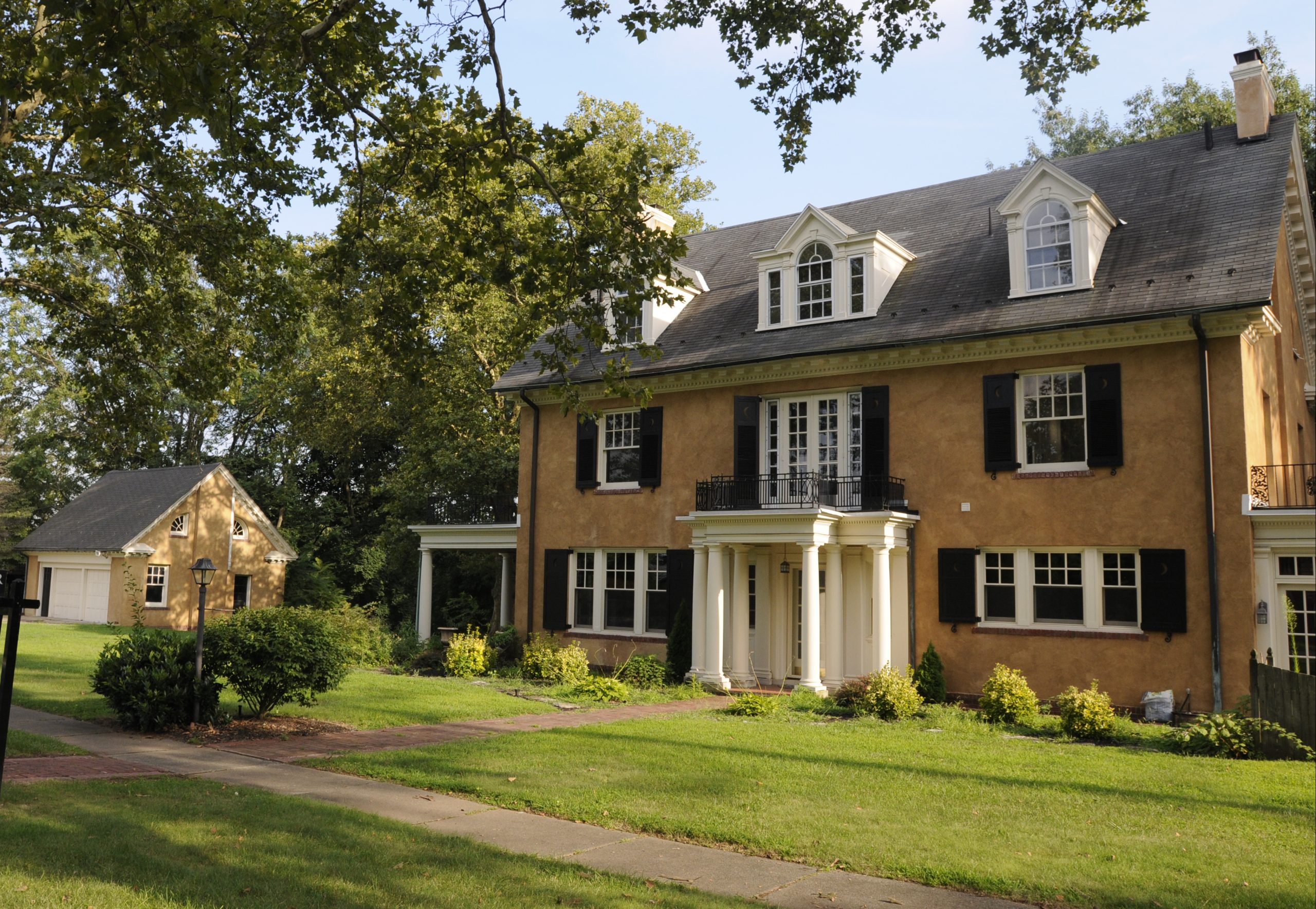 La casa en Wyomissing, Pensilvania, a la que se mudaron cuando tenía nueve años